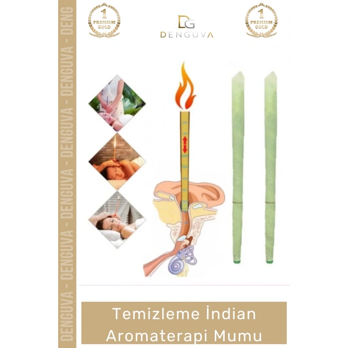 #KulakMumu Doğal Vakum Etkili Kulak Temizleme Aparatı Hijyenik Rahatlatıcı Aromaterapi Mumu 2 Adet
