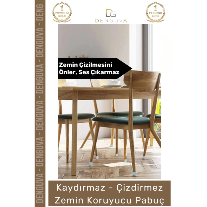 #MasaPabucu Silikon Mobilya Koruyucu Sandalye Çizik Önleyici Gürültü Kesici Pabuç Ayak Kılıf 12 Adet