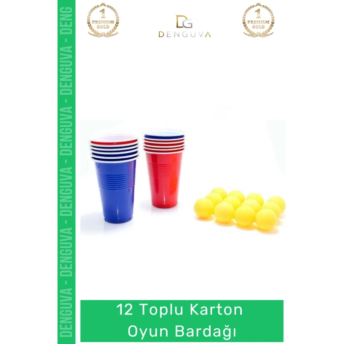 #OyunBardağı Renkli Büyük Boy Bira Kupası Karton Set Eğlenceli Aktivite Parti 12 Toplu Oyun Bardağı
