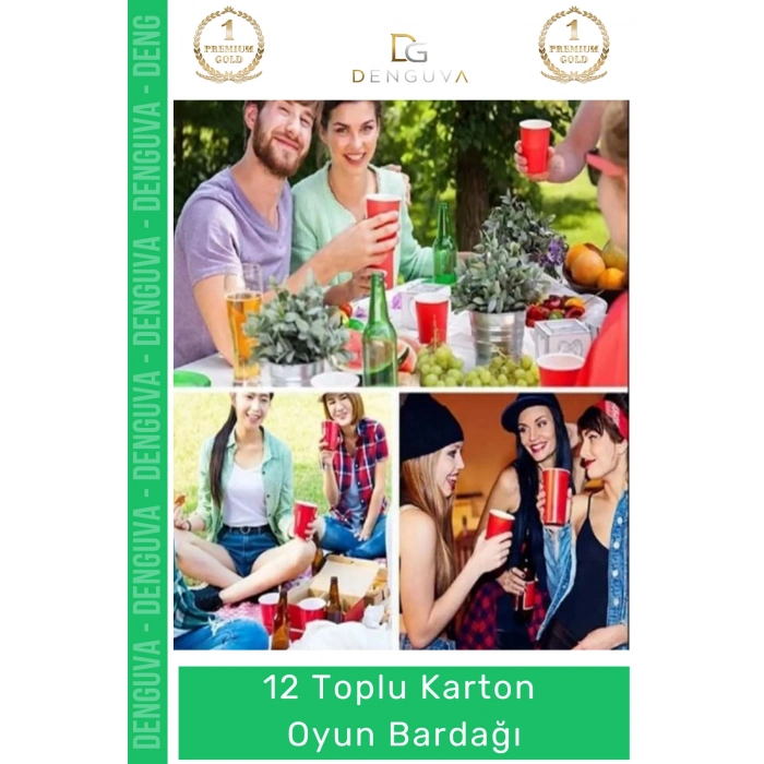 #OyunBardağı Renkli Büyük Boy Bira Kupası Karton Set Eğlenceli Aktivite Parti 12 Toplu Oyun Bardağı