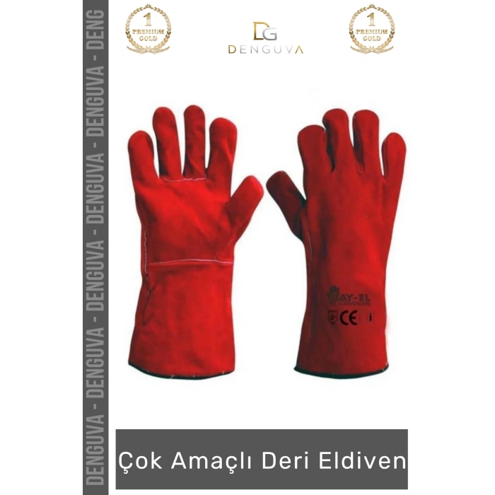 #YanmazEldiven Isıya Dayanıklı Yanmaz A Kalite Lamineli Su Geçirmez Pütürlü Konforlu Çok Amaçlı Deri Eldiven