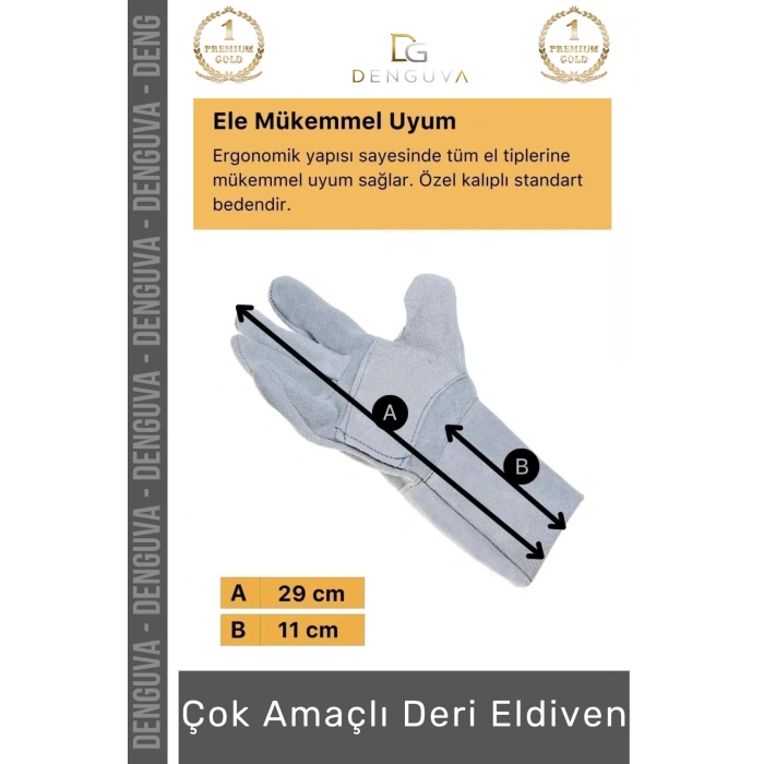 #YanmazEldiven Isıya Dayanıklı Yanmaz A Kalite Lamineli Su Geçirmez Pütürlü Konforlu Çok Amaçlı Deri Eldiven