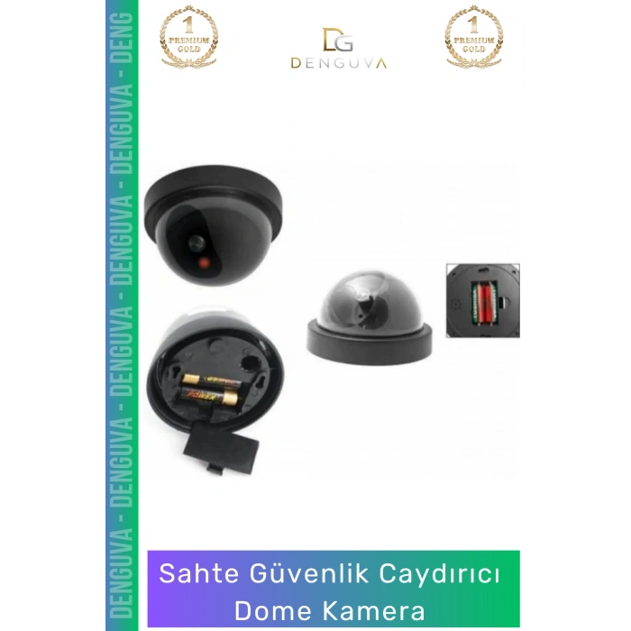 #DomeKamera Sensörlü Hareket Algılayıcı Kırmızı Ledli Işıklı Güvenlik Caydırıcı Dome Kamera