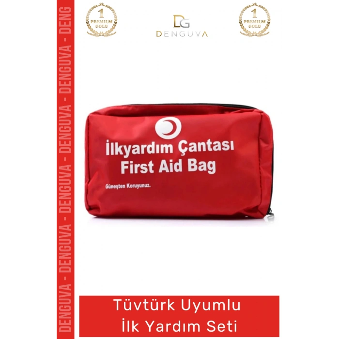 #İlkYardımSeti Araç Motosiklet Ecza Çantası Güvenlik Ekipmanları Çok Amaçlı Ilk Yardım Bez Çantalı Set
