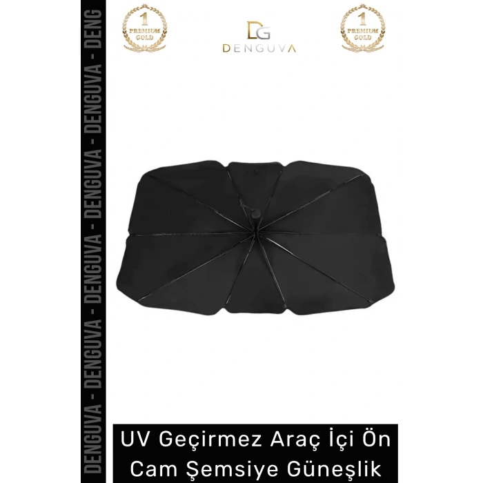 #CamGüneşlik Titanyum Gümüş Kaplı UV Koruyucu Isı Yalıtımlı Katlanır Araç Ön Cam Şemsiye Güneşlik