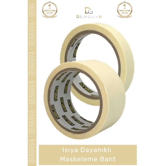 #BoyaBandı Hotmelt Yapışkanlı Krep Kağıt 60 Derece Isıya Dayanıklı Endüstriyel Maskeleme Boya Badana Bandı