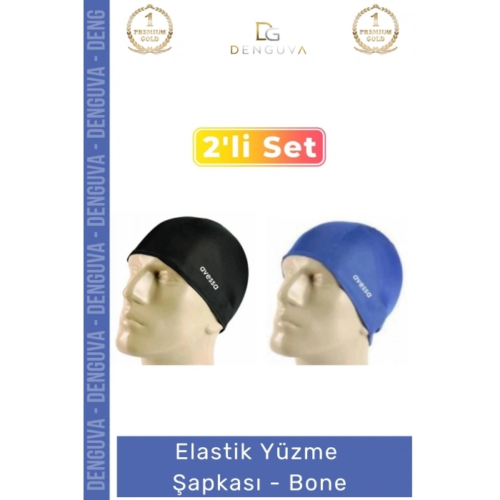 #YüzmeŞapkası Silikon Yüzücü Bonesi Su Geçirmez Havuz Sporu 2 Adet Deniz Bonesi Elastik Yüzme Şapkası