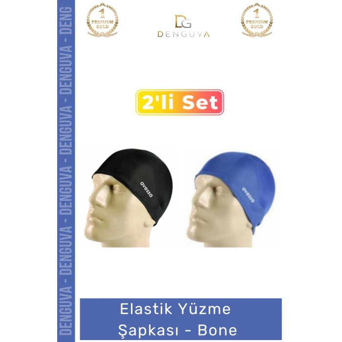 #YüzmeŞapkası Silikon Yüzücü Bonesi Su Geçirmez Havuz Sporu 2 Adet Deniz Bonesi Elastik Yüzme Şapkası