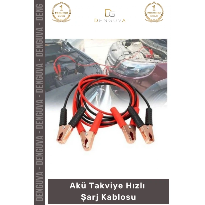 #AküTakviye Bakır Kalın 1200 Amper Güçlü Profesyonel Oto Araç Akü Takviye Hızlı Şarj Kablosu
