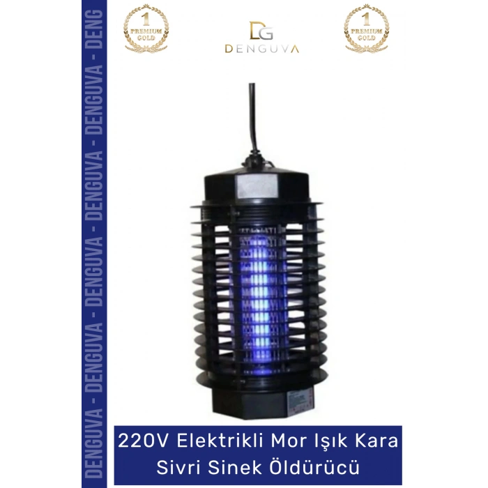 #SinekKovucu 220V Elektrikli Etkili Pratik Gece Lambalı Sivrisinek Kıran Haşere Kovucu Mor Işık Kara