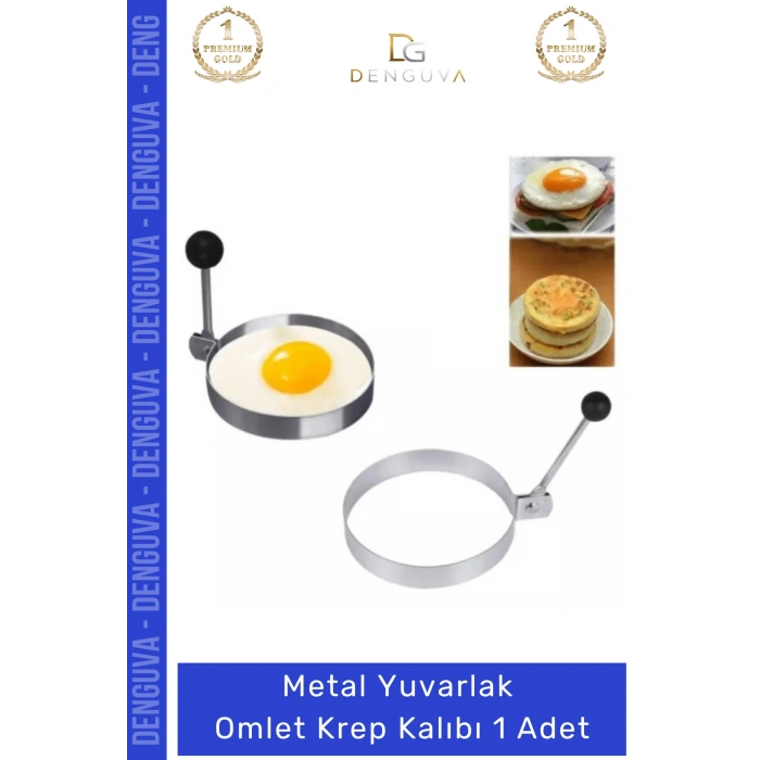 #Omlet Kalıbı Yanmaz Yapışmaz Paslanmaz Mutfak Gereci Şık Kahvaltılık Metal Yuvarlak Omlet Krep Kalıbı