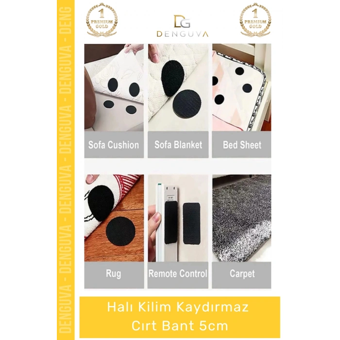 #HalıKaydırmaz Halı Kaydırmaz Pedi Zemin Tutucu Kilim Sabitleyici Yapışkanlı Yıkanabilir 10 Adet Cırt Bant