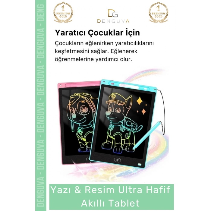 #AkıllıTablet Lcd Grafik Dijital Yazı Çizim Tahtası Not Tutma Kalemli Resim Akıllı Tablet 8,5 Inç
