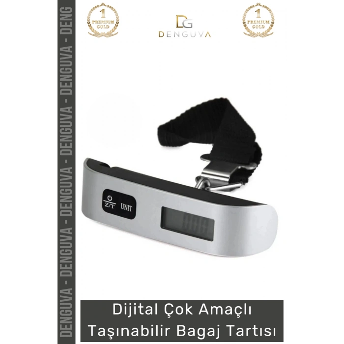 #BagajTartısı Dijital Hassas Terazi LCD Ekranlı Portatif El Kantarı ABS Gövdeli Hafif Bagaj Tartısı Max 50 Kg