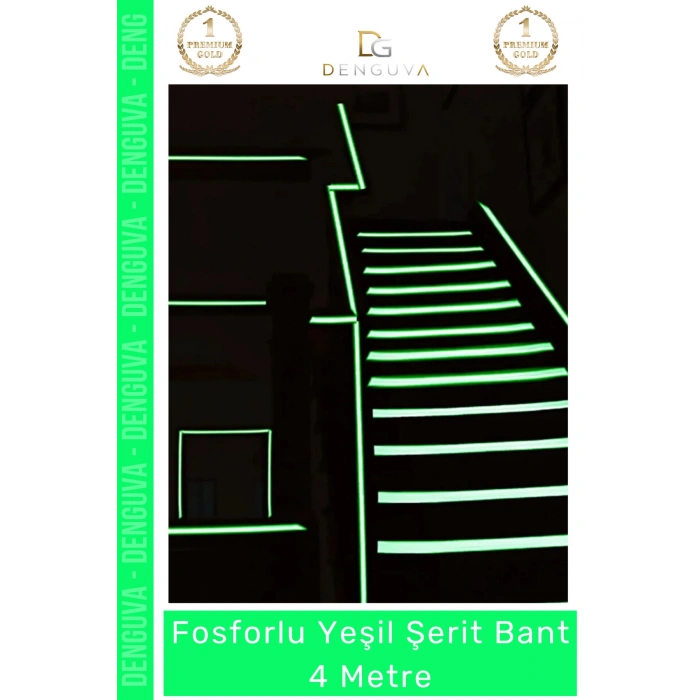 #FosforluBant Işıldayan Photoluminescent İş Güvenliği Acil Çıkış Yönlendirme Fosforlu Yeşil Şerit Bant