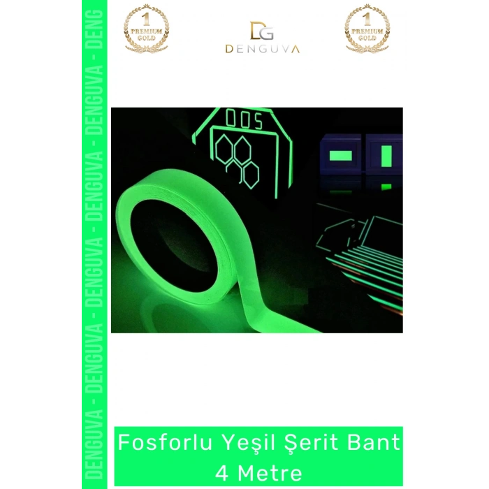 #FosforluBant Işıldayan Photoluminescent İş Güvenliği Acil Çıkış Yönlendirme Fosforlu Yeşil Şerit Bant