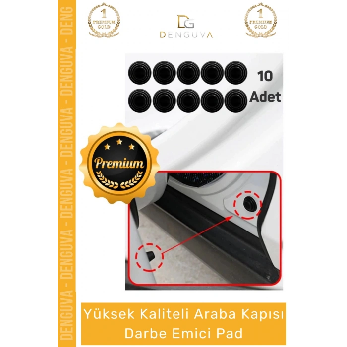 #KoruyucuPad Araba Kapı Bagaj Kenar Koruyucu Ses Kesici Silikon Oto Aksesuar Darbe Emici Pad Seti