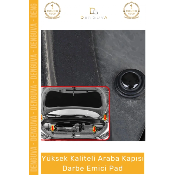 #KoruyucuPad Araba Kapı Bagaj Kenar Koruyucu Ses Kesici Silikon Oto Aksesuar Darbe Emici Pad Seti