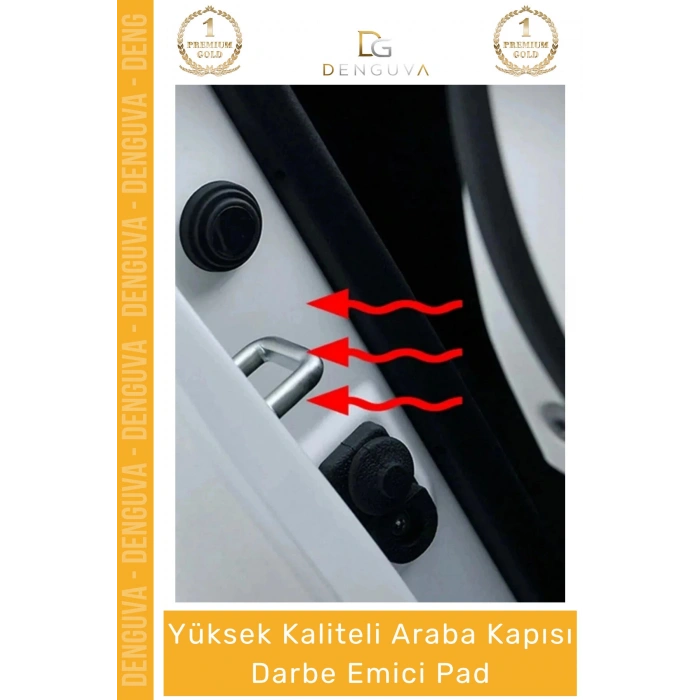 #KoruyucuPad Araba Kapı Bagaj Kenar Koruyucu Ses Kesici Silikon Oto Aksesuar Darbe Emici Pad Seti