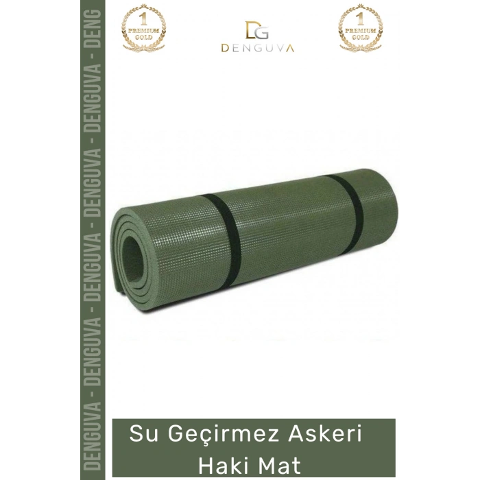 #AskeriMat 2 cm Isı Yalıtımlı Su Geçirmez Dayanıklı Kamp Outdoor Konforlu Köpük Askeri Haki Mat