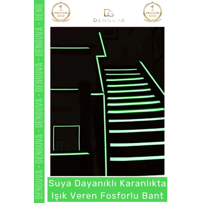 #ReflektörBant Fosforlu Yeşil Fotolümen Acil Çıkış Güvenlik Şeridi Kendinden Yapışkanlı Reflektör Bant