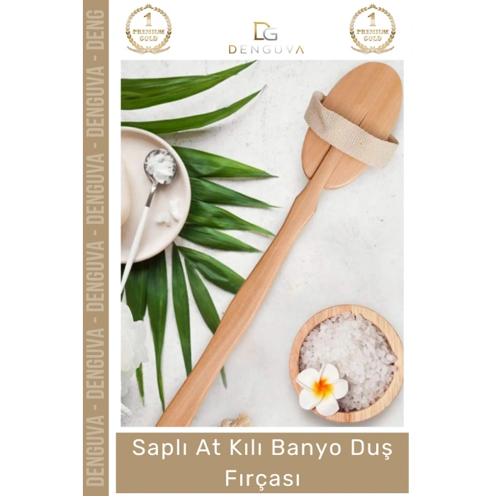 #DuşFırçası Lüks Doğal Selülit Önleyici Yumuşak At Kılı Saplı Vücut Masajı Uzun Banyo Duş Fırçası