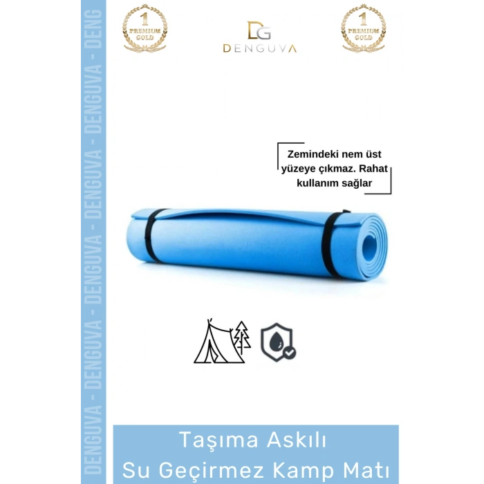 #YogaMatı Taşıma Askılı Dayanıklı Konfor Serisi Pilates Yoga Fitness Kaymaz Uyku Matı Yer Minderi