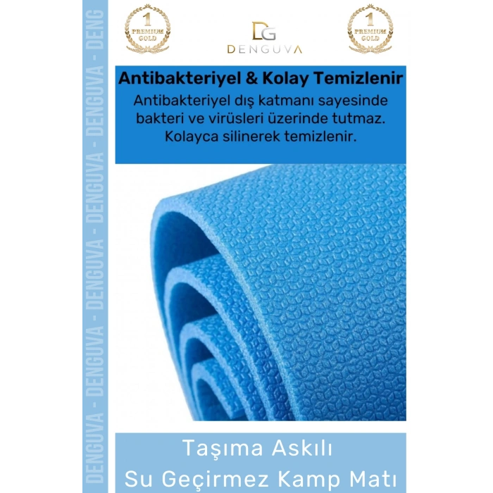 #YogaMatı Taşıma Askılı Dayanıklı Konfor Serisi Pilates Yoga Fitness Kaymaz Uyku Matı Yer Minderi