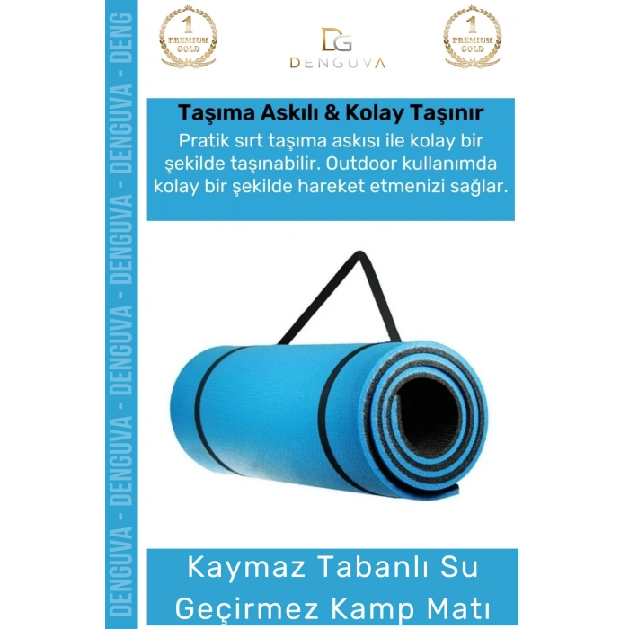 #YogaMatı Taşıma Askılı Dayanıklı Uzun Ömürlü Konfor Pilates Matı Yer Minderi 16 mm
