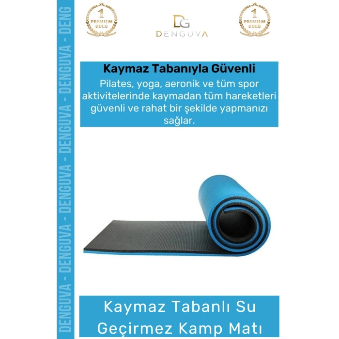 #YogaMatı Taşıma Askılı Dayanıklı Uzun Ömürlü Konfor Pilates Matı Yer Minderi 16 mm