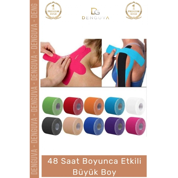 #IsılBandı Kırmızı Kore Ginsengli Glukozamin Gümüş İyonlu Güçlü Etkili Ağrı IsıI Bandı 5cm x 5m