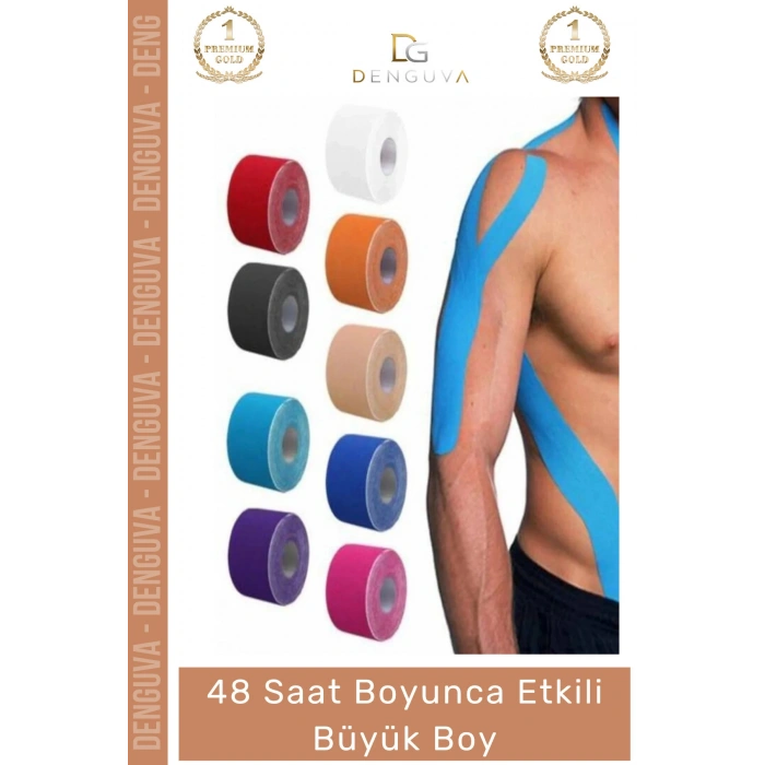 #IsılBandı Kırmızı Kore Ginsengli Glukozamin Gümüş İyonlu Güçlü Etkili Ağrı IsıI Bandı 5cm x 5m