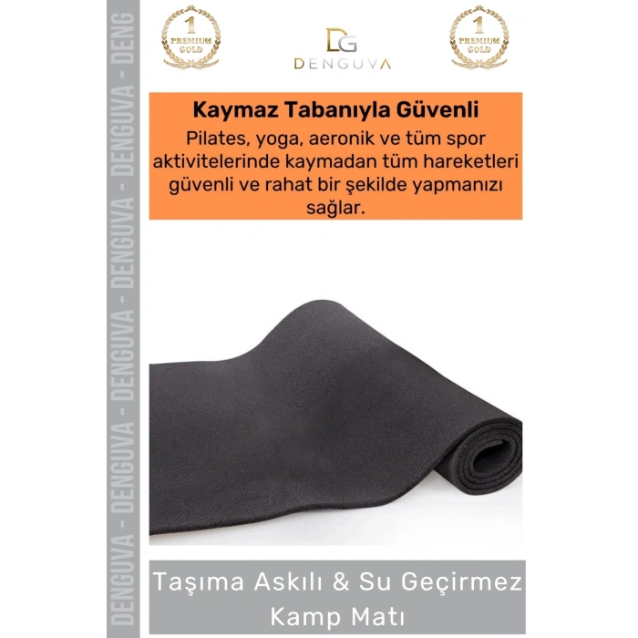 #YogaMatı Taşıma Askılı Kamp Pilates Yoga Kaymaz Taban Konforlu 150x50 Çadır Uyku Matı Yer Minderi