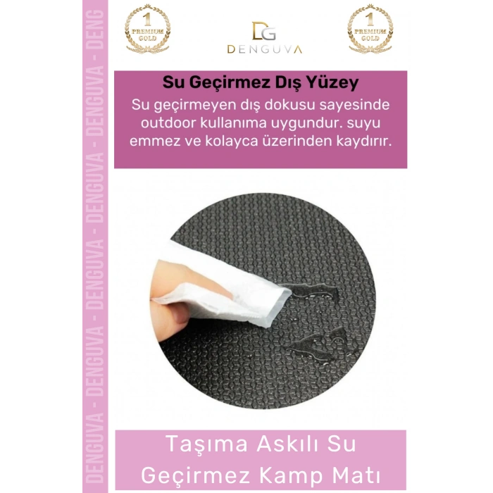 #YogaMatı Taşıma Askılı Dayanıklı Konforlu Pilates Yoga Fitness Spor Minderi 16mm Kamp Matı