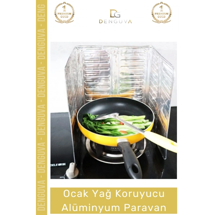 #OcakKoruyucu Isıya Dayanıklı Katlanır Ocak Arkası Mutfak Sıçratmaz Yağ Koruyucu Alüminyum Paravan