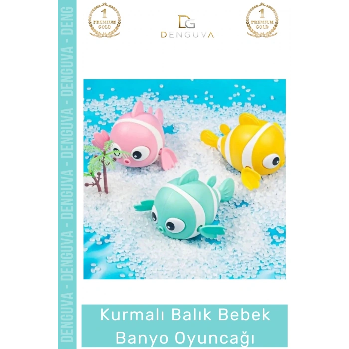 #SuOyuncağı Kurmalı Balık Bebek Eğlenceli Havuz Deniz Güvenli Geliştirici Çocuk Banyo Su Oyuncağı