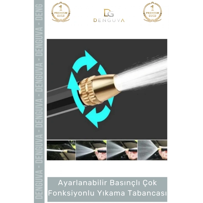 #YıkamaTabancası Ayarlanabilir Basınçlı Ergonomik Bahçe Sulama Güçlü Çok Fonksiyonlu Araba Yıkama Tabancası
