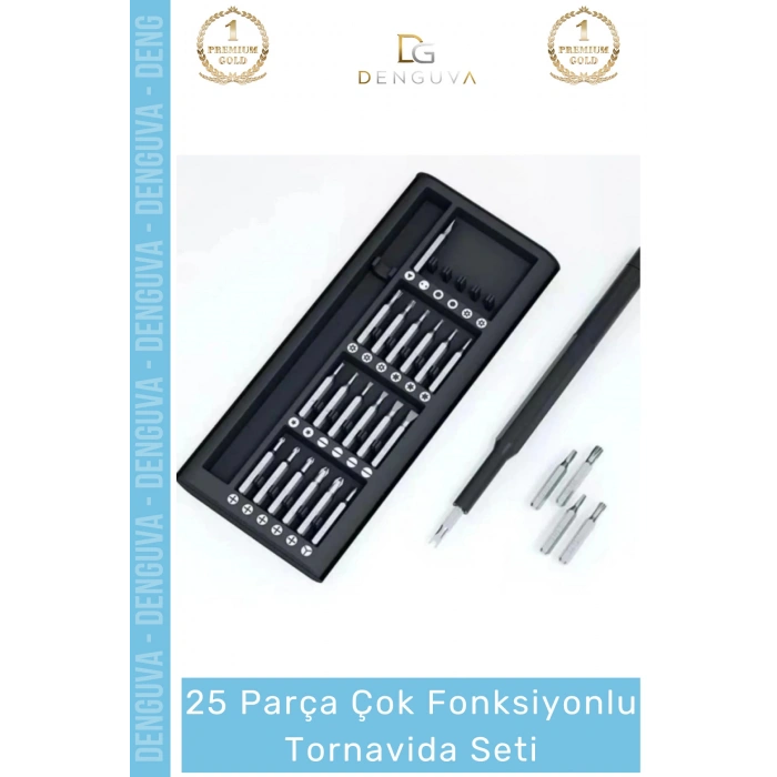 #TornavidaSeti Elektronik Metal Hassas Onarım Teknik Servis Takımı Kutulu 25 Parça Tornavida Seti