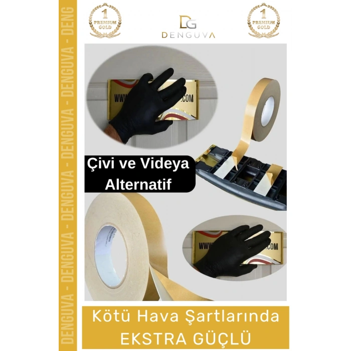 #KöpükBant Çift Taraflı Güçlü Yapışkanlı Montaj Dekorasyon İç Dış Mekan Köpük Bant 10mt 1 Adet