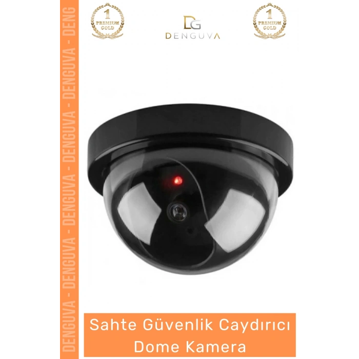#CaydırıcıKamera Hareket Sensörlü Kırmızı LED Işıklı Gece Görüşlü Güvenlik Caydırıcı Dome Kamera