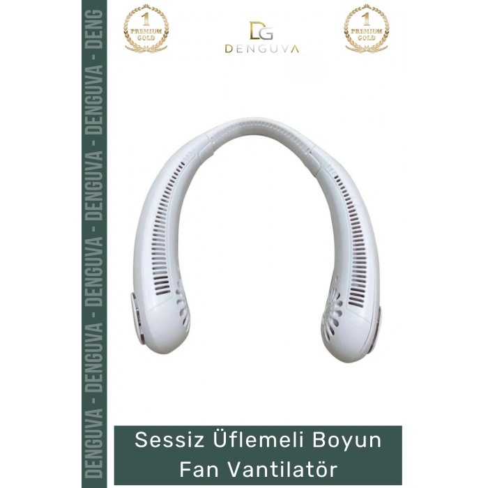 #BoyunVantilatörü Sessiz Şarjlı Taşınabilir Mini USB Giyilebilir Hava Soğutucu Üflemeli Boyun Vantilatörü