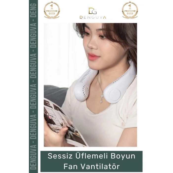 #BoyunVantilatörü Sessiz Şarjlı Taşınabilir Mini USB Giyilebilir Hava Soğutucu Üflemeli Boyun Vantilatörü