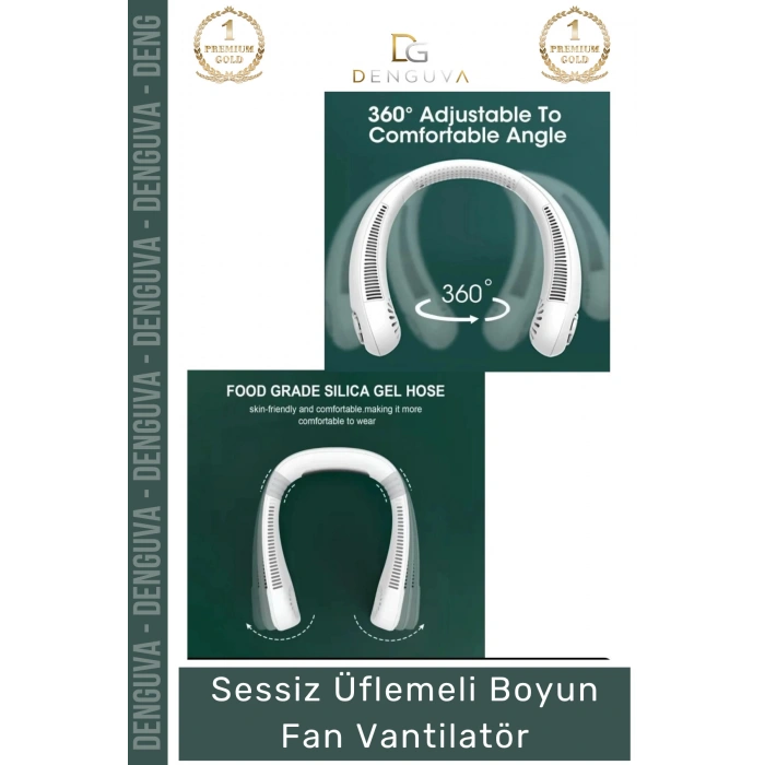 #BoyunVantilatörü Sessiz Şarjlı Taşınabilir Mini USB Giyilebilir Hava Soğutucu Üflemeli Boyun Vantilatörü