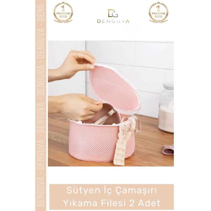 #YıkamaTorbası Hassas Çamaşır Koruyucu Fermuarlı Kaliteli Sütyen Yıkama Torbası 2li Paket 20x15cm