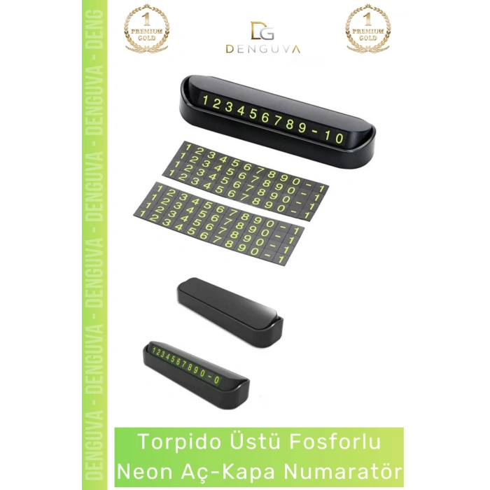 #FosforluNumaratör Araç İçi Mıknatıslı Telefon Numarası Yazma Paneli Şık Fosforlu Neon Aç Kapa Numaratör