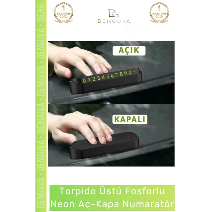 #FosforluNumaratör Araç İçi Mıknatıslı Telefon Numarası Yazma Paneli Şık Fosforlu Neon Aç Kapa Numaratör