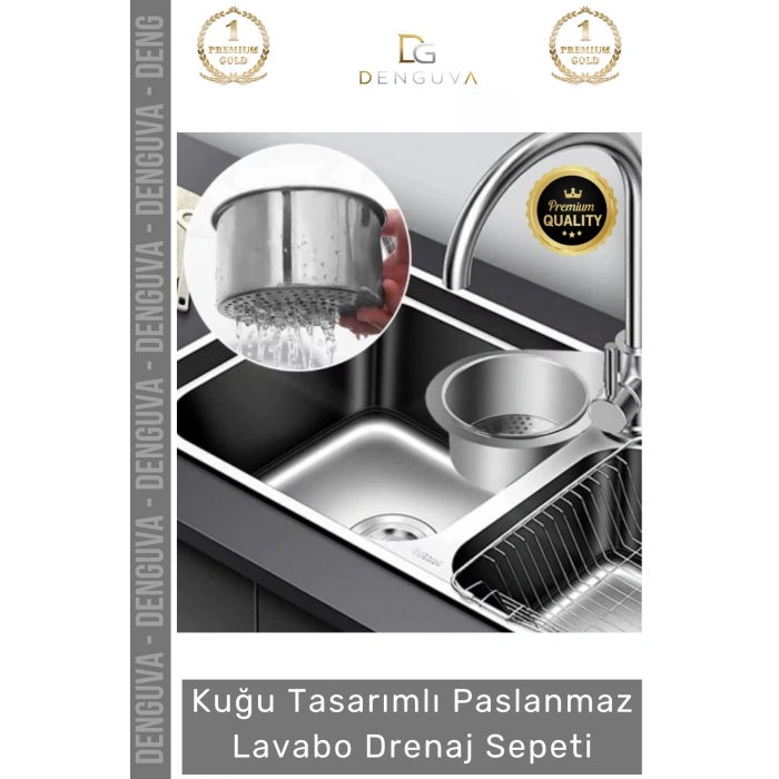 #DrenajSepeti Kuğu Tasarım Paslanmaz Çelik Mutfak Düzenleyici Asılabilen Etkili Lavabo Drenaj Sepeti