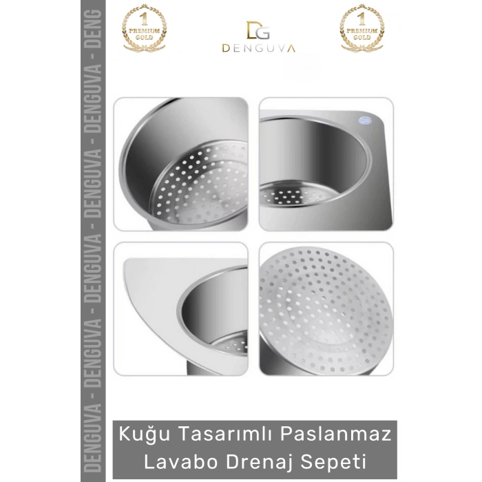 #DrenajSepeti Kuğu Tasarım Paslanmaz Çelik Mutfak Düzenleyici Asılabilen Etkili Lavabo Drenaj Sepeti