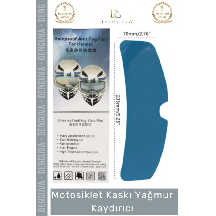 #MotosikletKaskı Motosiklet Kaskı Anti Sis Şeffaf Film Kask Su İtici Buhar Önleyici Yağmur Kaydırıcı