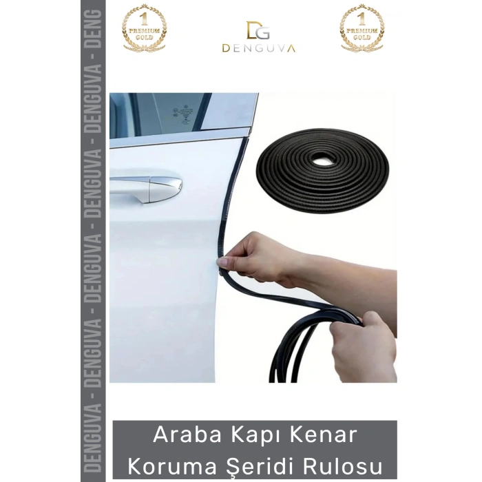 #KorumaFitili Esnek Dayanıklı Kauçuk Metal Klipsli Araç Kapı Bagaj Kenar Darbe Koruma Fitil Şeridi